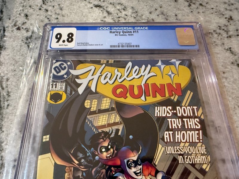 Harley Quinn # 11 CGC Graded 9.8 DC Comic Book 2001 Joker Batman Gotham JH35