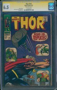 Thor #141 (Marvel, 1967) CGC 6.5 - STAN LEE Signature