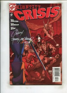 IDENTITY CRISIS #3 (6.5) SIGNED BY RAGS MORALES!! 2004