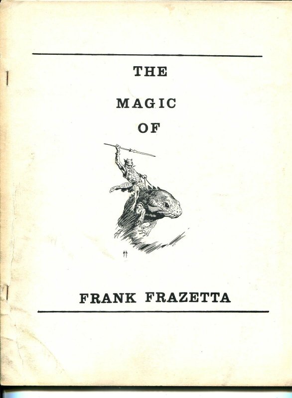 Magic of Frank Frazetta 1970's-full page Frazetta illustrations-rare-VG