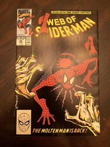 Web of Spider-Man #62 Direct Edition (1990) - NM