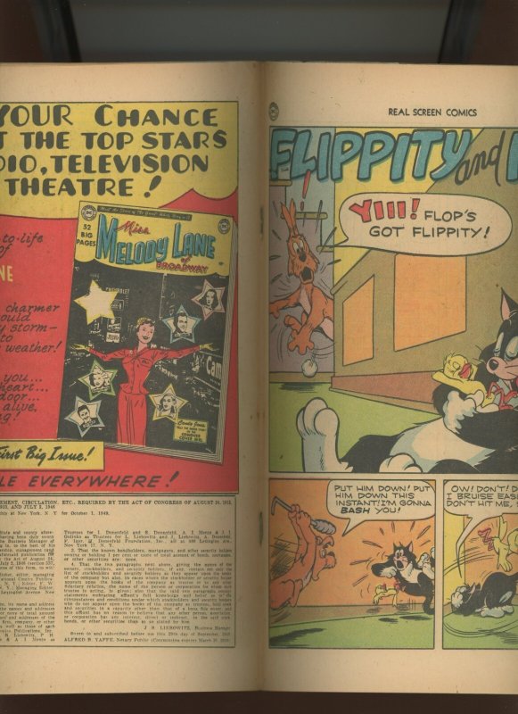 (1950) Real Screen Comics #28: GOLDEN AGE DC! WE COMBINE SHIPPING! (4.0)