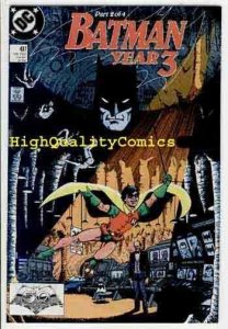 BATMAN #437, NM+, Wolfman, Year 3, Tim Drake, Origin Robin, more BM in store