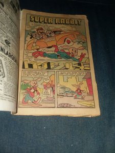 ALL SURPRISE 7 timely comics 1945 ww2 SUPER RABBIT cover golden age funny animal