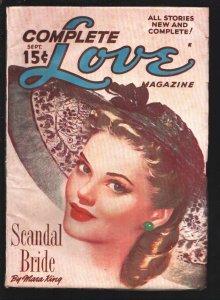 Complete Love 9/1949-pin-up girl cover-romantic pulp fiction-Scandal Bride ...