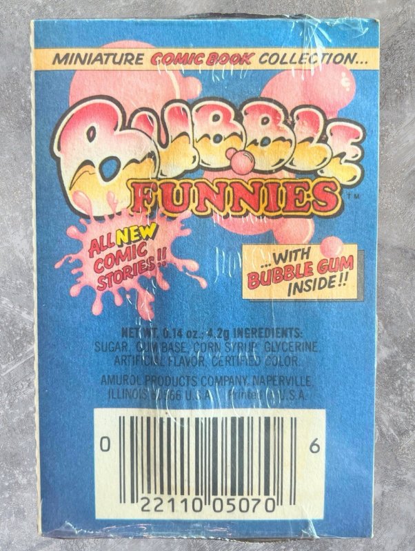 Spider-Man: 1981 Bubble Funnies #1 AMAZING SPIDER-MAN Mini Comic SEALED | Amurol