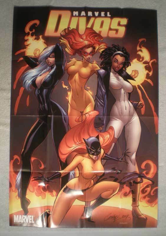 MARVELS DIVAS Promo Poster, Femmes, 24x36, 2009, Unused, Black Cat, Tigress