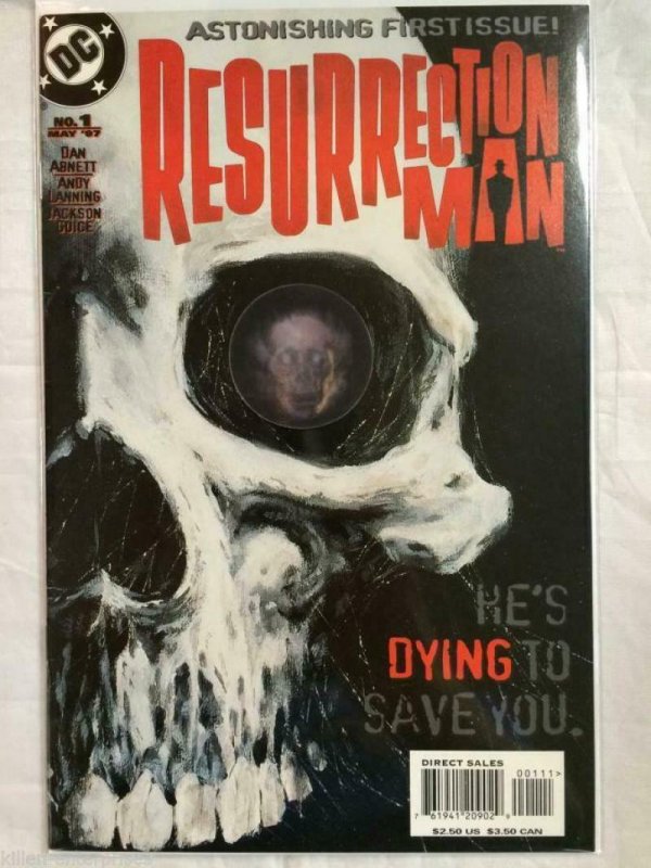 RESURRECTION MAN #1, NM-, Guice, Death new powers, 1997, more in store