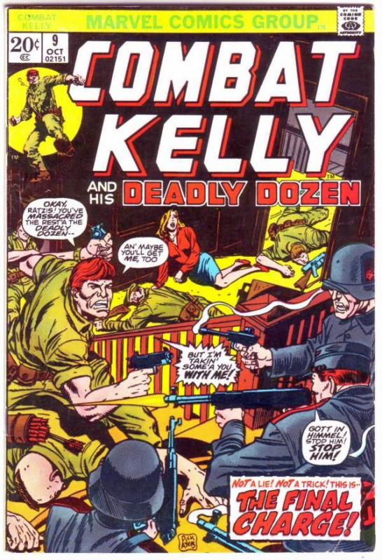 Combat Kelly and His Deadly Dozen #9 (Oct-73) FN Mid-Grade Combat Kelly and H...