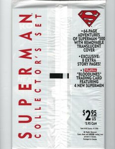  The Adventures Of Superman #500 White Blind Bag Sealed.   9.6 NM+  2 Copy's