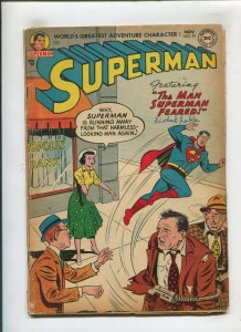 SUPERMAN #93 (2.5/3.0) THE MAN SUPERMAN FEARED!! 1954
