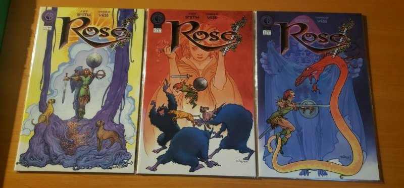 Rose 1-3 Complete Set Run! ~ NEAR MINT NM ~ 2000 Cartoon Books Comics 