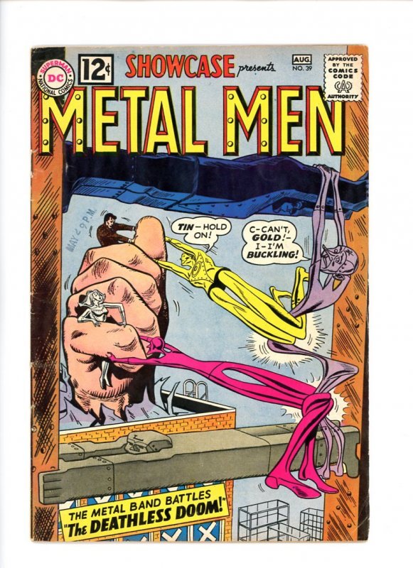 Showcase #39  1962  VG  3rd Appearance Metal Men!  1st App Chemo!