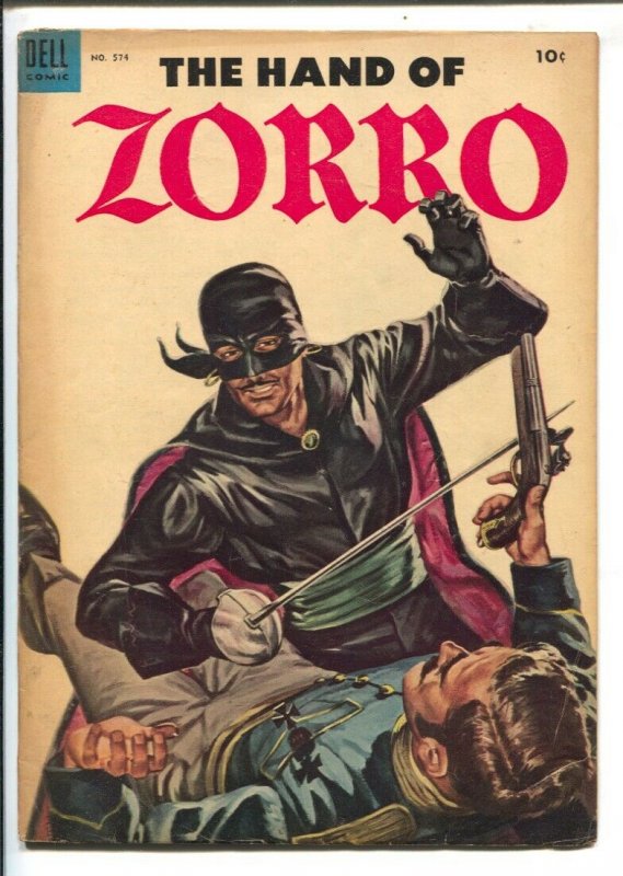 Hand of Zorro-Four Color Comics #574 1954 Dell-Everett Raymond Kinstler art-J...