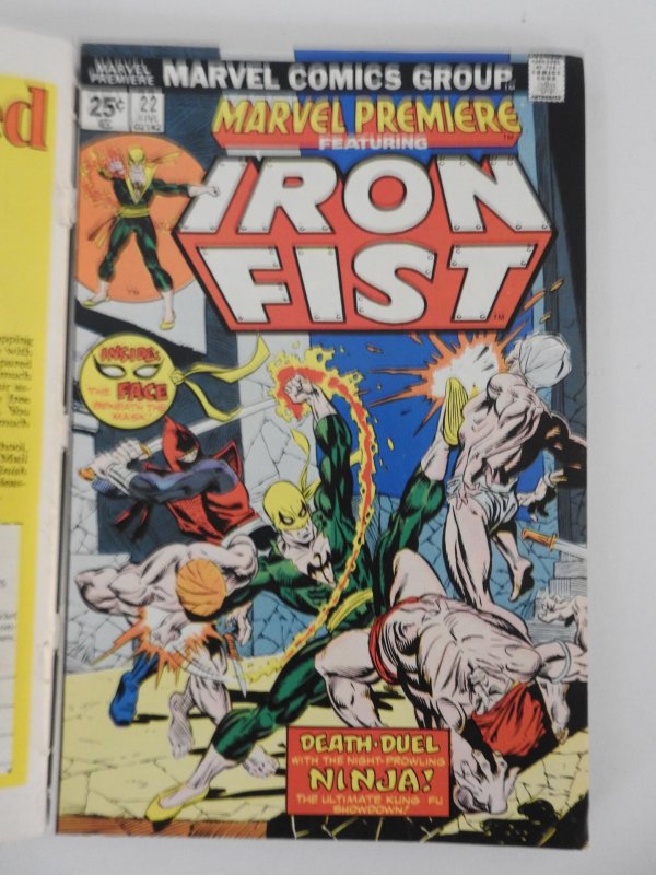 Iron Fist #1-15, Marvel Premiere #15-25 (1975) Iron Fist! Bound Volumes No Cover