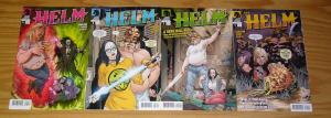 the Helm #1-4 VF/NM complete series - bart sears - his super powers hate him!