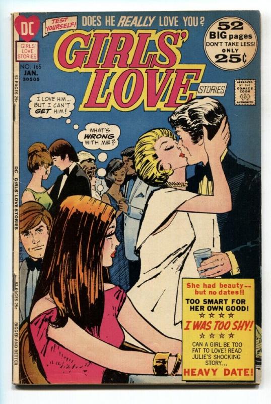 GIRLS' LOVE STORIES #165 comic book 1972-DC COMIC-FN