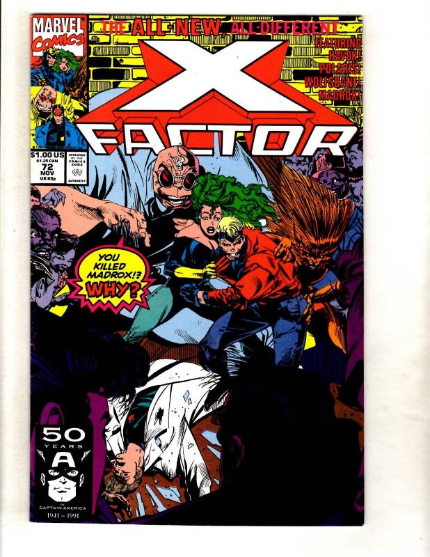 Lot Of 12 X-Factor Marvel Comic Books # 72 73 75 76 77 78 79 80 81 82 83 84 MF11 