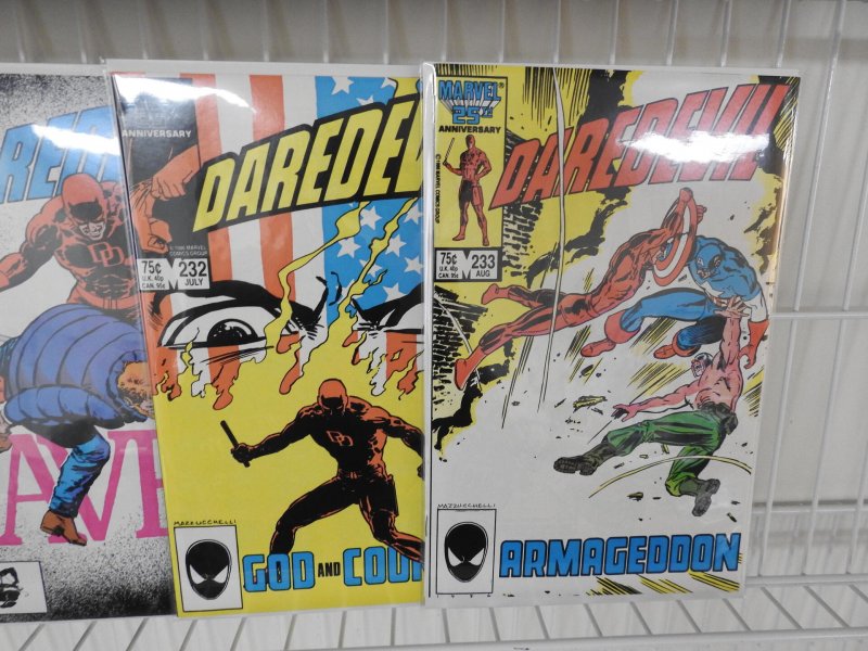 Daredevil #227-233 (1986) Frank Miller's Amazing Arc on Title!! Avg VF-N...