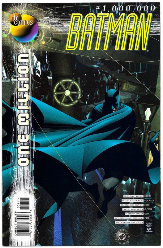 3 BATMAN-related Issues of DC ONE MILLION (Nov1998) Batman of the 853rd Century!