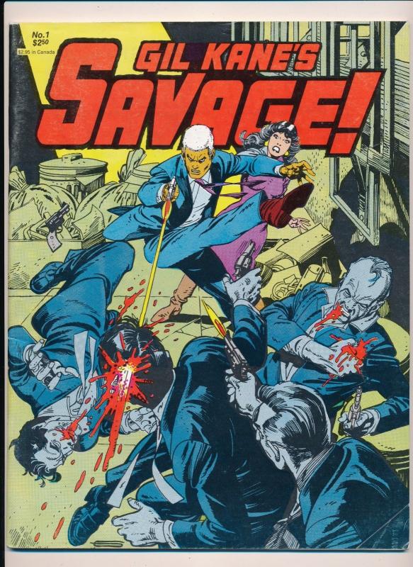 Fantagraphics Gil Kane's SAVAGE #1 1982  ~ VG (HX944) 