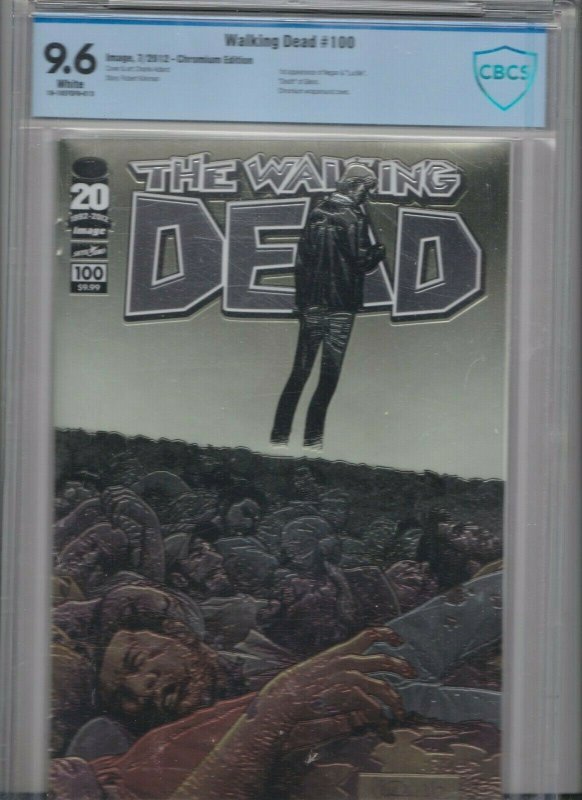 WALKING DEAD #100 CHROMIUM EDITION CBCS 9.6 WHITE IMAGE 7/12