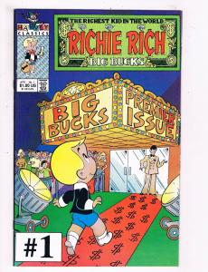 Richie Rich Big Bucks #1 VF Harvey Classics Comic Book DE4