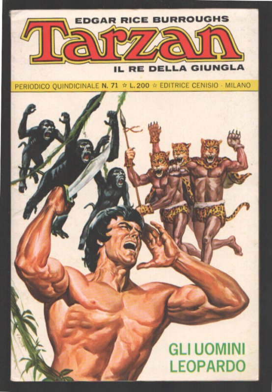 Tarzan Il Re Della Giungla #71 1973-Italian edition-Size is about 6 x 8 3/4-C...