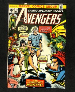 Avengers #123 Origin of Mantis!