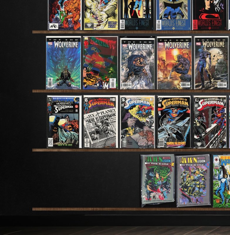 Huge Lot 130+ Comics with Adventures Of Superman, Wolverine & More!