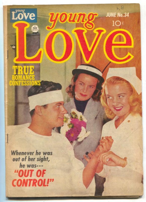 Young Love #34 1952- Nurse cover- Golden Age Romance FN-