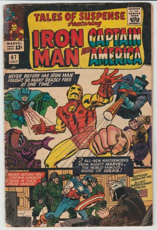 Tales of Suspense #67 (Jul-65) VG Affordable-Grade Iron Man, Captain America,...