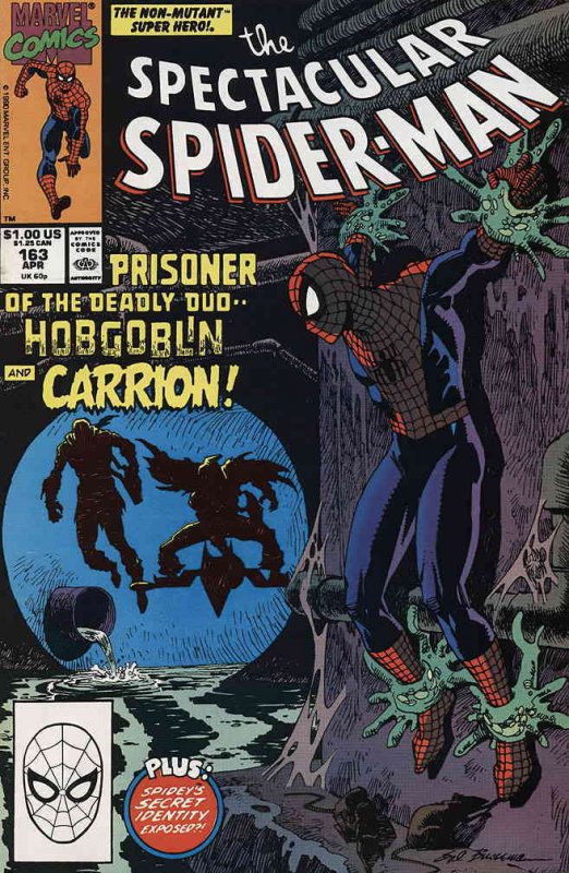 Spectacular Spider-Man, The #163 VF ; Marvel | Hobgoblin Carrion