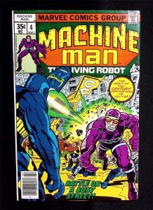 Machine Man #4  Marvel Comics July 1978  Battle on a Busy Street  Jack Kirby  NM