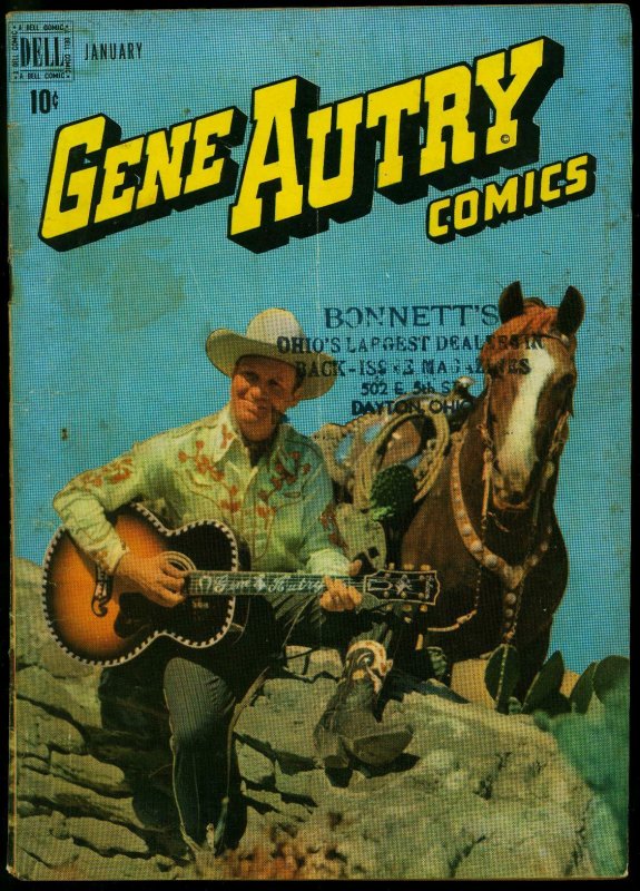 Gene Autry Comics #23 1949- Dell Western Photo cover VG