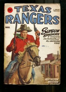 TEXAS RANGERS-1947-MAR-JIM MAYO-LOUIS L'AMOUR-HATFIELD! VG