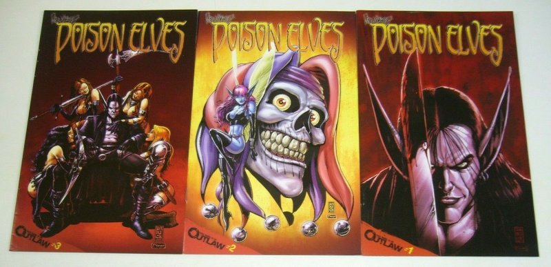 Drew Hayes' Poison Elves #1-3 FN/VF complete series - darick robertson variants