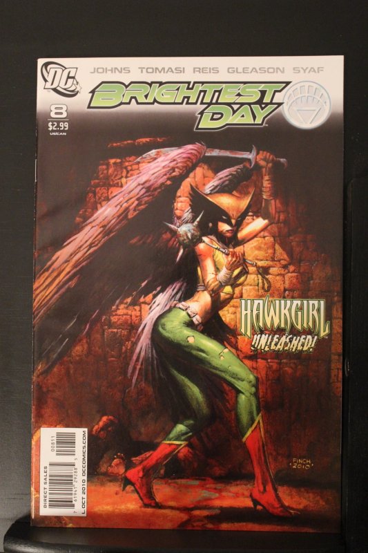 Brightest Day #8 (2010)   SALE! Super-High-Grade NM+ Hawkgirl cover key! Wow!