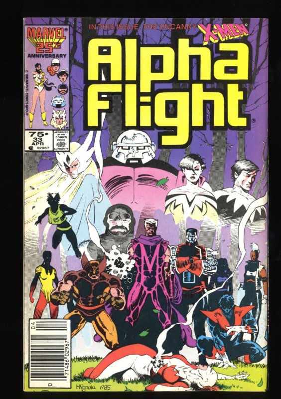 Alpha Flight #33 FN/VF 7.0 1st Lady Deathstrike!