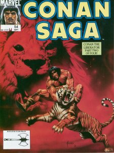 Conan Saga #54 Marvel Comics 1991 VF Jusko