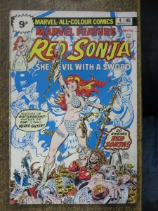 MARVEL FEATURE (5/1976 RED SONJA) 4 VG UK EDITION COMICS BOOK