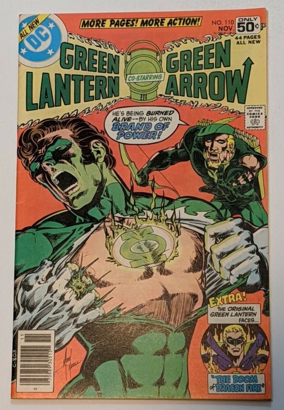 Green Lantern #110 (Nov 1978, DC) VF- 7.5 Golden Age Green Lantern backup story  