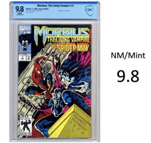 Morbius #3 - Spider-Man has epic battle with Morbius! CBCS 9.8 - Brand New Slab!