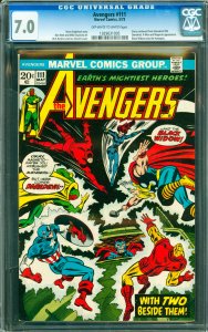 Avengers #111 CGC Graded 7.0 Story continues from Daredevil #99 Daredevil, X-...