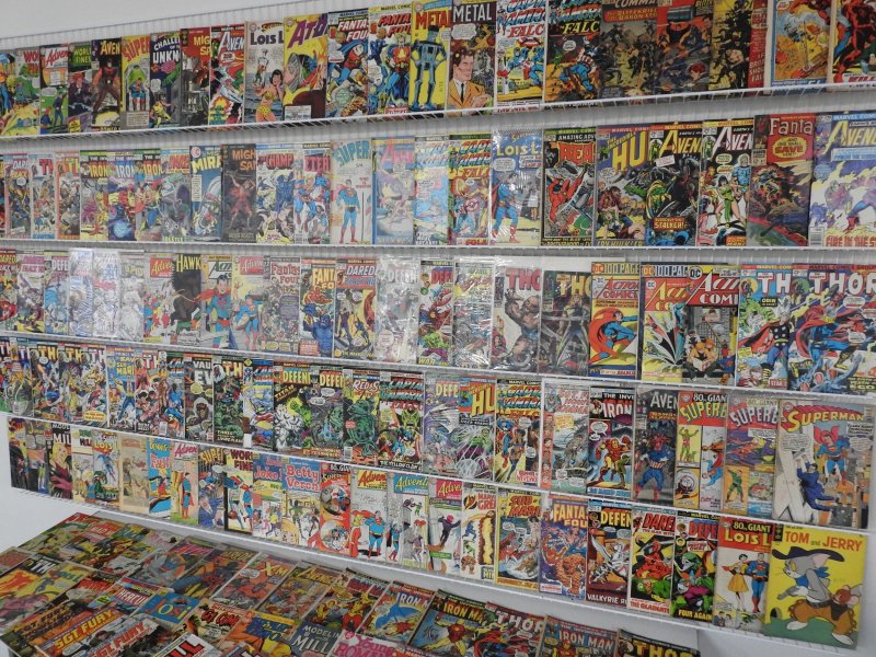 Huge Lot 150+ Silver/Bronze Comics W/ Thor, Daredevil, Iron Man, +More! See desc