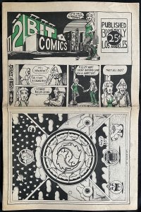 2 BIT COMICS (#2)- 6.0, OW-W; folded -  Comix - 1st  - Tabloid