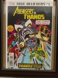 True Believers 1 Avengers vs. Thanos High Grade Marvel Comic Book Nw160