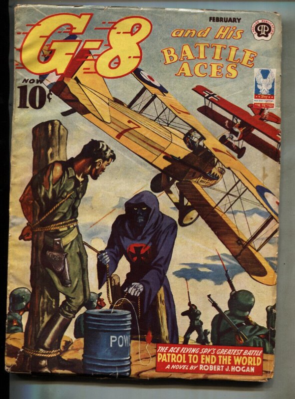 G-8 and His Battle Aces Feb 1943- Patrol To End The World -VG+