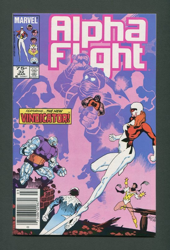 Alpha Flight #32  / 9.4 NM /  Newsstand /  March 1986