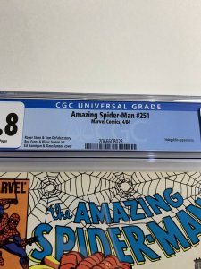 Amazing Spider-man 251 Cgc 9.8 White Pages Marvel Bronze Age
